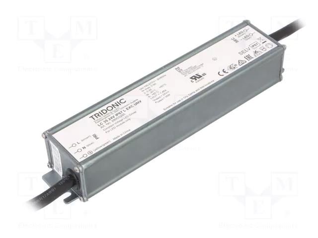 Power supply: switching; LED; 35W; 24VDC; 146÷1460mA; 100÷277VAC TRIDONIC 28003295