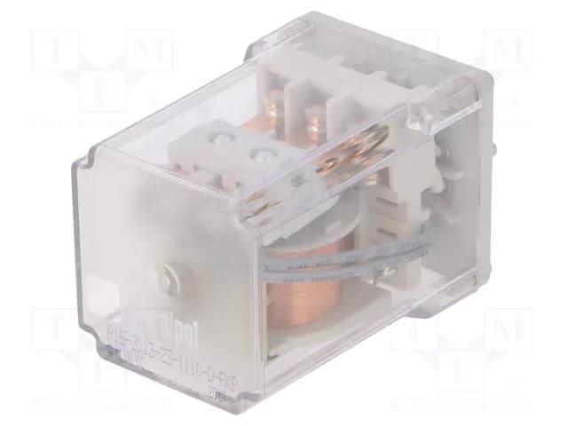 Relay: electromagnetic; 3PDT; 110VDC; 10A/250VAC; 10A/24VDC; R15 RELPOL R152013231110DPKP
