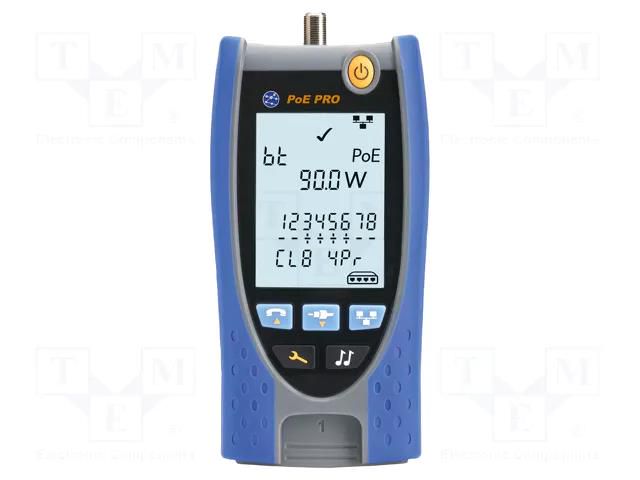 Tester: LAN wiring; LCD 2,9"; Measured cable l: max.600m; VDV II TREND NETWORKS TNET-R158006