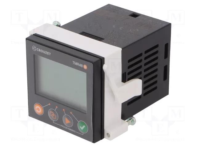 Timer; Range: 0,05s÷9999h; SPDT; 100÷240VAC; on panel,socket CROUZET MDE1R05MVA