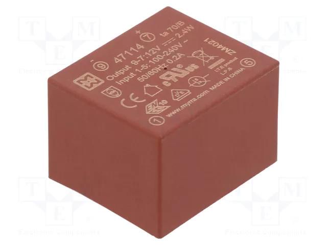 Converter: AC/DC; 2.4W; Uin: 85÷265VAC,120÷370VDC; Uout: 12VDC MYRRA MYRRA-47114