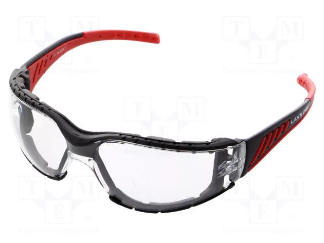 Safety spectacles; Lens: transparent; Resistance to: UV rays LAHTI PRO LAHTI-L1500500