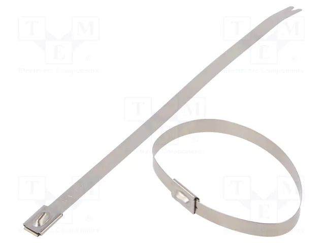 Cable tie; L: 201mm; W: 7.9mm; acid resistant steel AISI 316; 2kN HELLERMANNTYTON MBT8H-SS316-ML