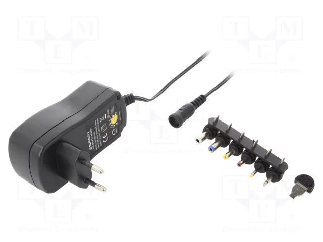 Power supply: switching; mains,universal,plug-in; 3VDC,; 1.5A ESPE ESPE-18UN-W2E-MP