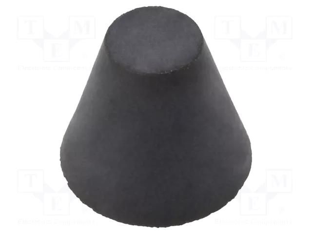 Vibroisolation foot; Ø: 20mm; Shore hardness: 70±5; 311N; 73N/mm ELESA+GANTER DVB7-20-17M5-7