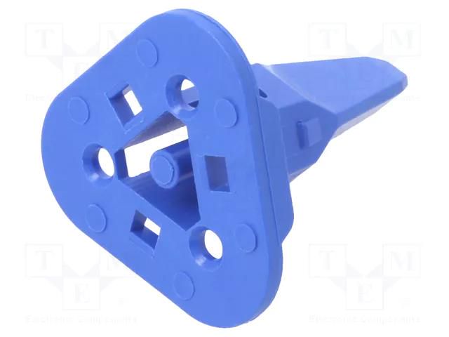 Secondary lock; female; DT; PIN: 3; blue; Polarisation: 1939 DEUTSCH W3S-1939-P012