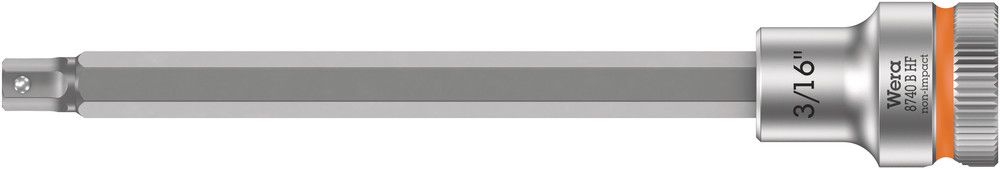 8740 B HF Zyklop bit socket with holding function, 3/8" drive, 3/16"x107.0, Wera 05003086001