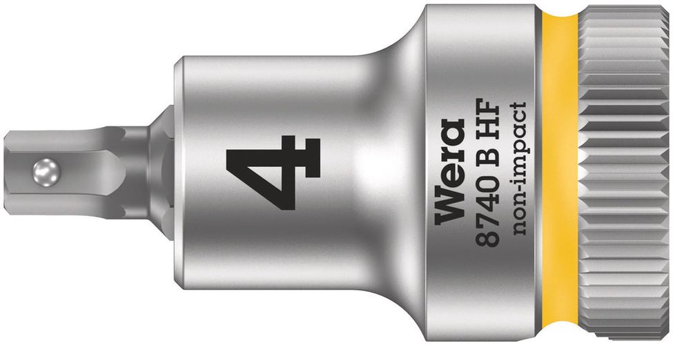 8740 B HF Zyklop bit socket with holding function, 3/8" drive, 4.0x35.0, Wera 05003031001