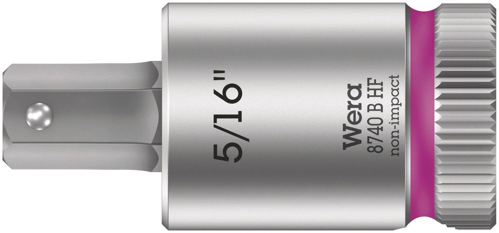 8740 B HF Zyklop bit socket with holding function, 3/8" drive, 5/16"x38.5, Wera 05003091001
