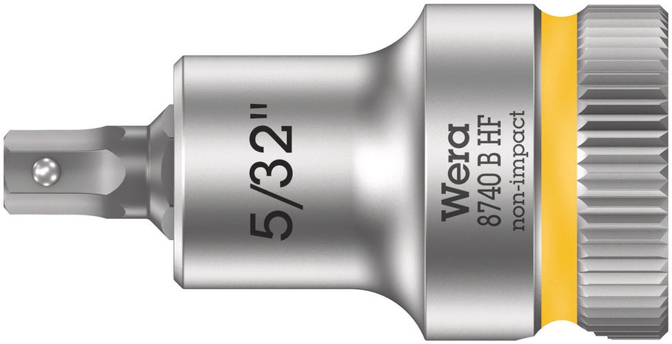8740 B HF Zyklop bit socket with holding function, 3/8" drive, 5/32"x35.0, Wera 05003083001
