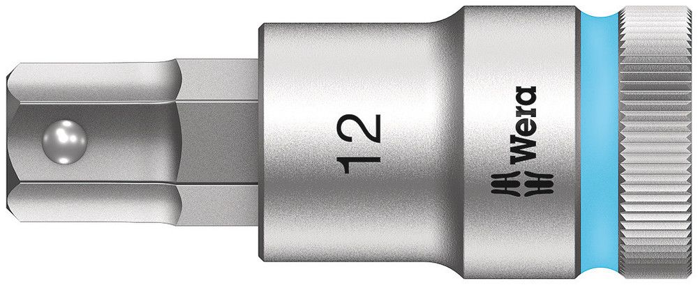 8740 C HF Zyklop bit socket with 1/2" drive with holding function, 12.0x60.0, Wera 05003826001