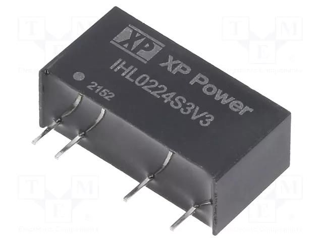 Converter: DC/DC; 2W; Uin: 21.6÷26.4VDC; Uout: 3.3VDC; Iout: 500mA XP POWER IHL0224S3V3