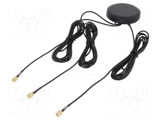 Antenna; GNSS,LTE,WiFi; 3.5dBi; screw type; 80x15mm; Len: 3m TELTONIKA PR1KCS28