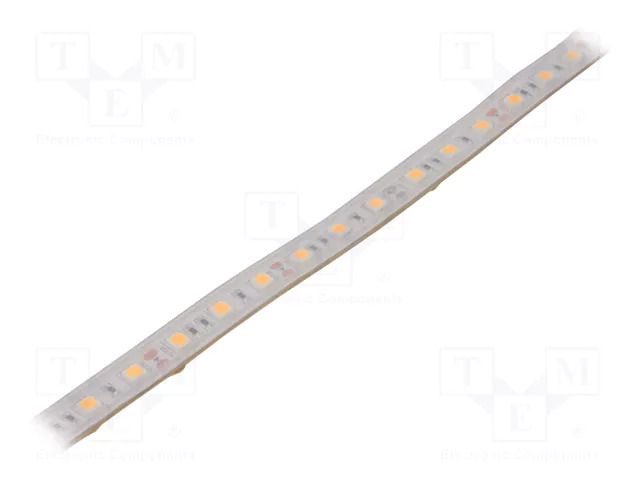 LED tape; white warm; 5050; LED/m: 60; 10mm; white PCB; IP65; 120° IPIXEL LED S010060CB1LZ-AWW