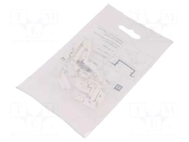 Cap for LED profiles; white; 20pcs; ABS; GEN2 TOPMET TOP.C8970001