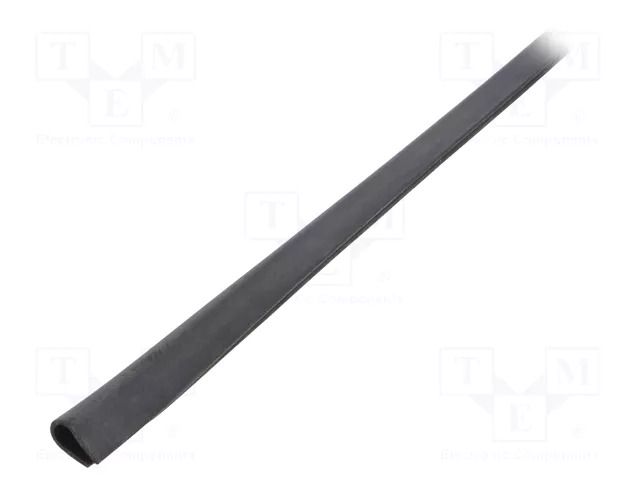 Hole and edge shield; EPDM; L: 10m; black; H: 11.5mm; W: 6mm RST ROZTOCZE UT-5.4-10M