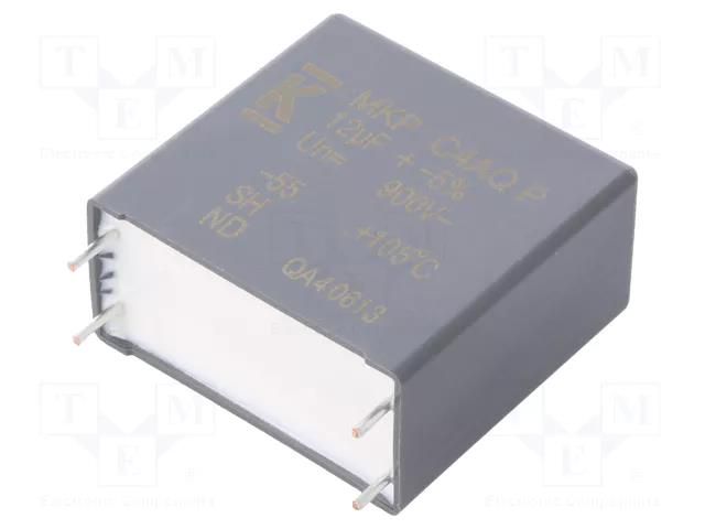 Capacitor: polypropylene; DC-Link; 12uF; THT; ESR: 6.9mΩ; C4AQ-P KEMET C4AQOBW5120P3FJ