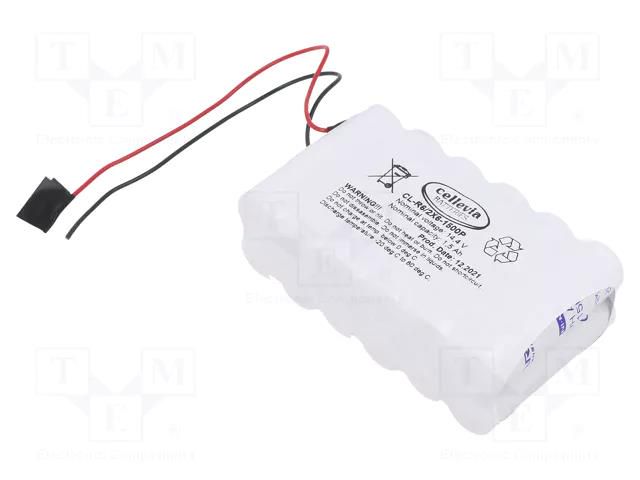 Re-battery: Ni-MH; AA; 14.4V; 1500mAh; cables; 150mm CELLEVIA BATTERIES CL-R6/2X6-1500P