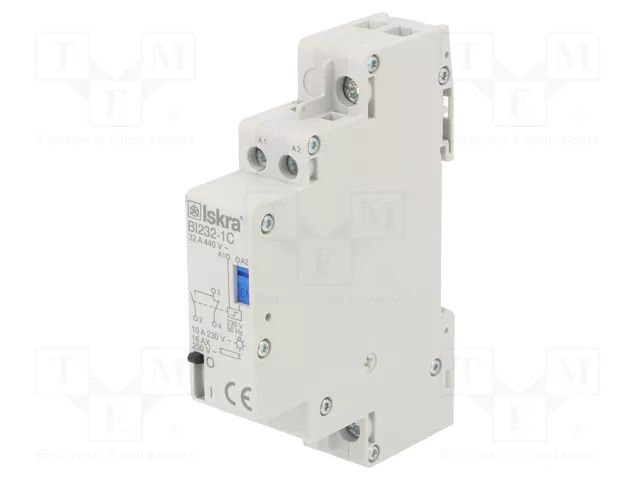 Relay: installation; bistable,impulse; SPDT; Ucoil: 230VAC; BI; 32A ISKRA BI232-1C/230VAC