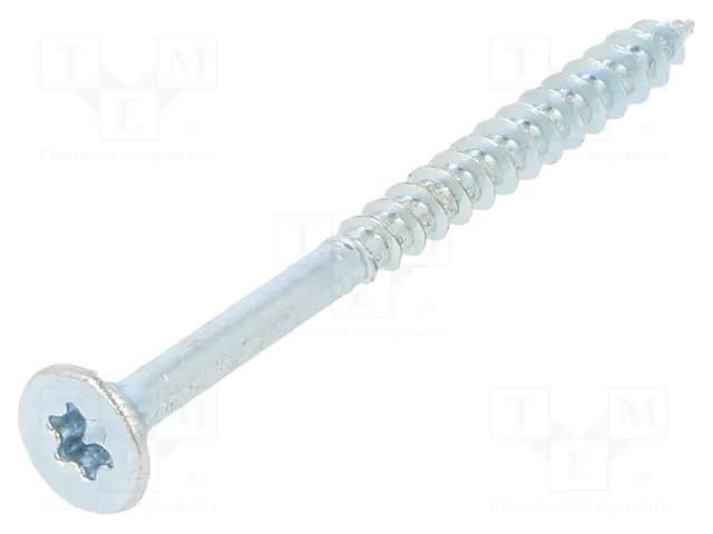 Screw; for wood; 4x50; Head: countersunk; Torx®; TX20; zinc BOSSARD B4X50/BN20699