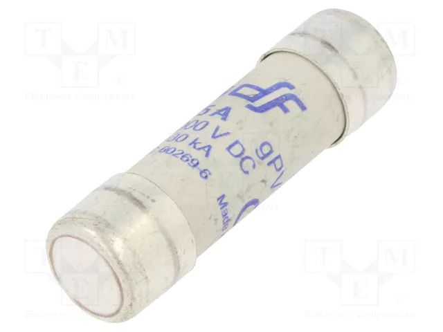 Fuse: fuse; 25A; 1kVDC; gPV; ceramic,cylindrical,industrial DF ELECTRIC 491650