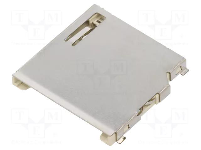 Connector: for cards; SD; SMT; selectively gold plated; 500mA; LCP ATTEND 104C-TAA1