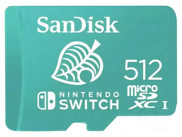 Memory card; Nintendo Switch; microSDXC; R: 100MB/s; W: 90MB/s SANDISK SDSQXAO-512G-GNCZN