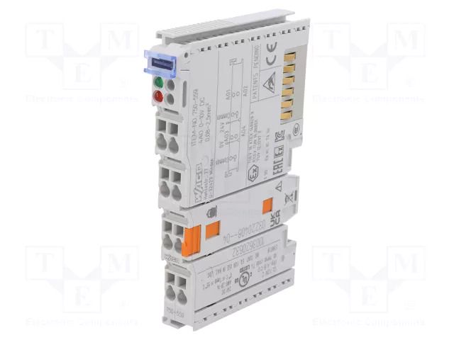 Industrial module: digital output; 0÷55°C; IP20; 750/753; OUT: 4 WAGO 750-559