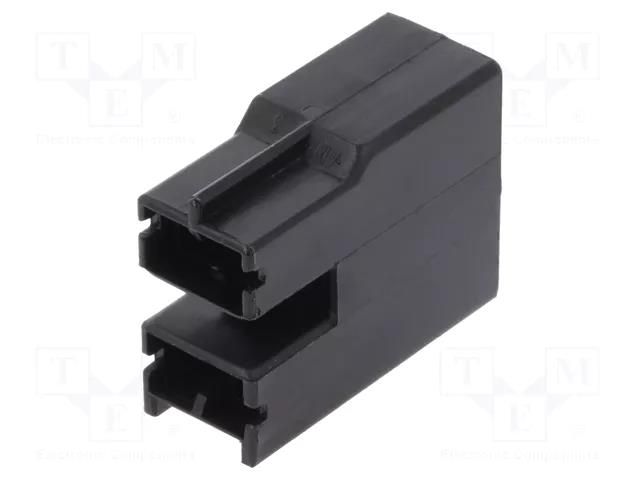 connector PL 250 REC HSG 2P NYLON BLACK TE Connectivity 926521-2