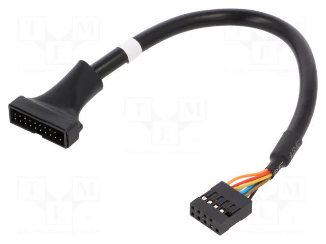 Cable: IDE; IDE 10pin female,IDE 20pin male; 0.2m AKYGA AK-CA-28