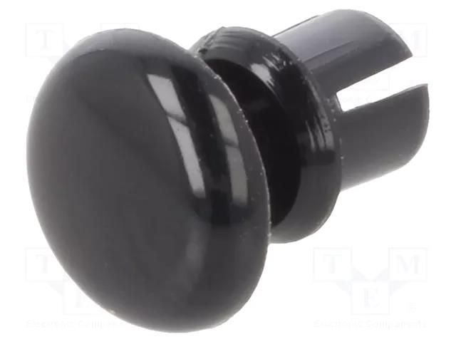 Rivet; polyamide; L.rivet: 3.5mm; Panel cutout diam: 3.6mm; black DREMEC DR8G4023.5X2.1B