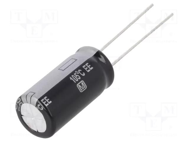 Capacitor: electrolytic; THT; 10uF; 400VDC; Ø10x20mm; ±20%; 8000h PANASONIC EEUEE2G100