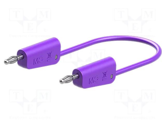 Test lead; 60VDC; 30VAC; 19A; banana plug 4mm,both sides; Len: 1m STÄUBLI LK-4N-F10-10026