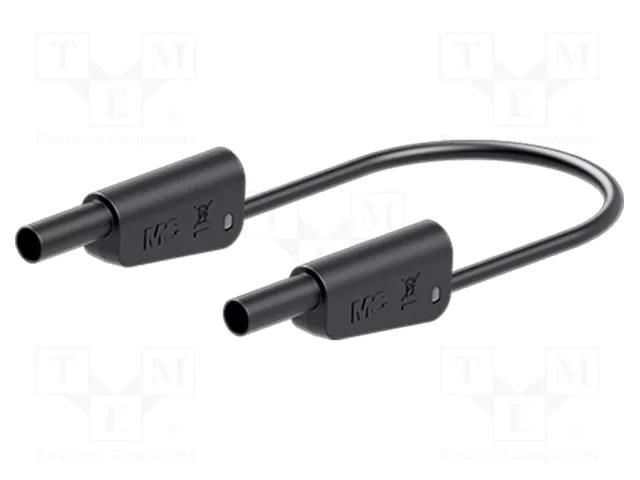 Test lead; 32A; banana plug 4mm,both sides; Urated: 1kV; Len: 1.5m STÄUBLI SLK-4N-F25-15021
