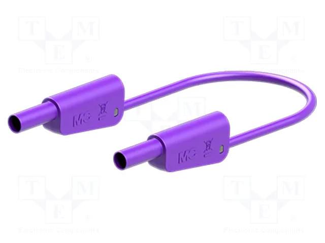 Test lead; 32A; banana plug 4mm,both sides; Len: 0.75m; violet STÄUBLI SLK-4A-F25-07526