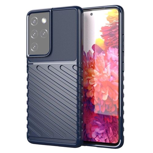 Thunder Case flexible armored cover for Samsung Galaxy S22 Ultra blue, Hurtel 5907769337611