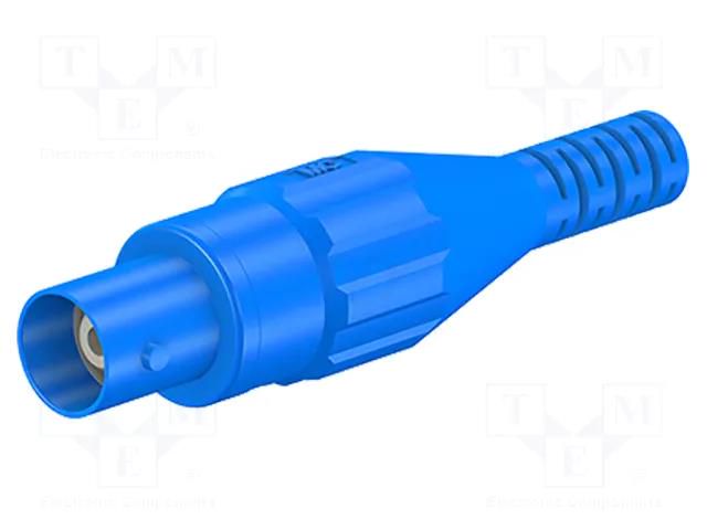 Connector: BNC; socket; blue; Connection: soldered; Type: insulated STÄUBLI XBK-58-23