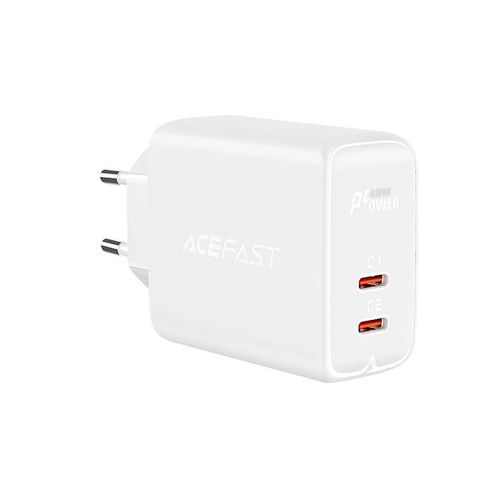 Acefast charger 2x USB Type C 40W, PPS, PD, QC 3.0, AFC, FCP white (A9 white), Acefast 6974316280200 6974316280200