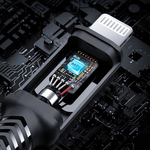 Acefast C4-01 Lightning - USB-C PD cable 30W 3A 480Mb/s 1.8m - black, Acefast 6974316281306 6974316281306