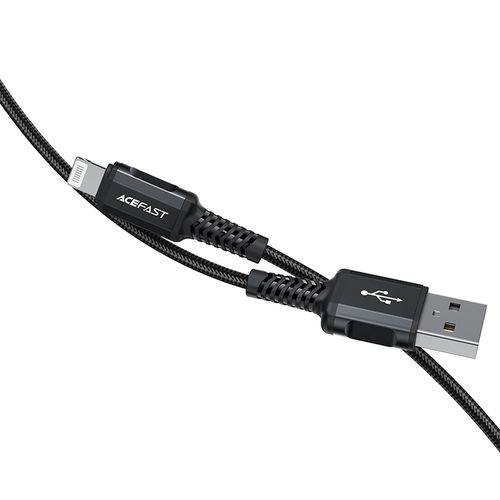 Acefast MFI USB - Lightning cable 1.8m, 2.4A black (C4-02 A Black), Acefast 6974316281313 6974316281313