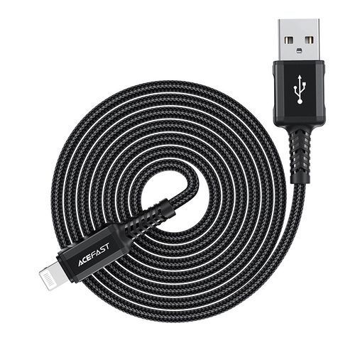 Acefast MFI USB - Lightning cable 1.8m, 2.4A black (C4-02 A Black), Acefast 6974316281313 6974316281313