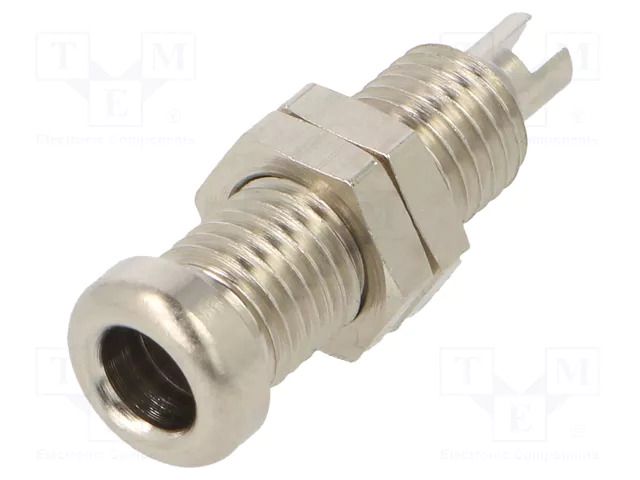 Connector: 4mm banana; socket; 16A; 60VDC; nickel plated; screw HIRSCHMANN T&M BU10