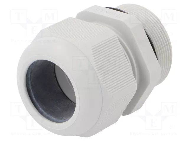 Cable gland; with long thread; M40; 1.5; IP68; polyamide; grey FIBOX GPAM40-L