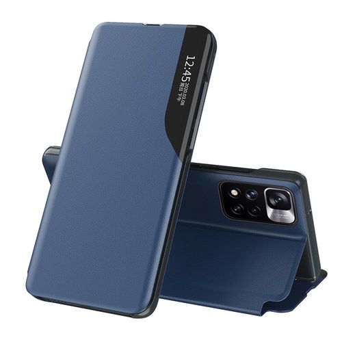 Eco Leather View Case elegant case with flip cover and stand function Xiaomi Redmi Note 11 Pro+ 5G (China) / 11 Pro 5G (China) / Mi11i HyperCharge / Poco X4 NFC 5G blue, Hurtel 5907769338168 5907769338168