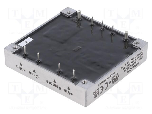 Converter: DC/DC; 100W; Uin: 9÷36VDC; Uout: 24VDC; Iout: 4.17A CINCON CHB100W-24S24