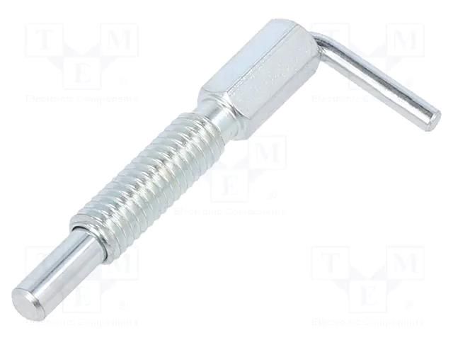 Mount.elem: indexing plungers; zinc plated steel; 4mm; Thread: M6 ELESA+GANTER GN7017-4-M6-B-ST