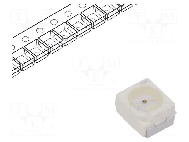 LED; red; SMD; PLCC2; 1.21÷3.03lm; 355÷1120mcd; 1.9÷2.5VDC; 120° ams OSRAM LS-T67F-T2V2-1