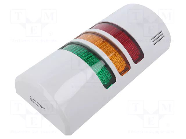Signalling column; red/orange/green; LED; 230÷240VAC; IP65; ABS AUER SIGNAL HD90-Q81