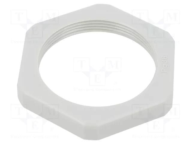Nut; PG36; polystyrene; Thk: 8mm; Spanner: 60mm; light grey OBO BETTERMANN OBO-2043351
