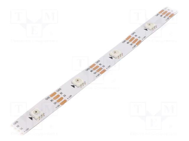 Programmable LED tape; RGB; 5050; LED/m: 30; 10mm; white PCB; IP20 IPIXEL LED S010030CB3SB7